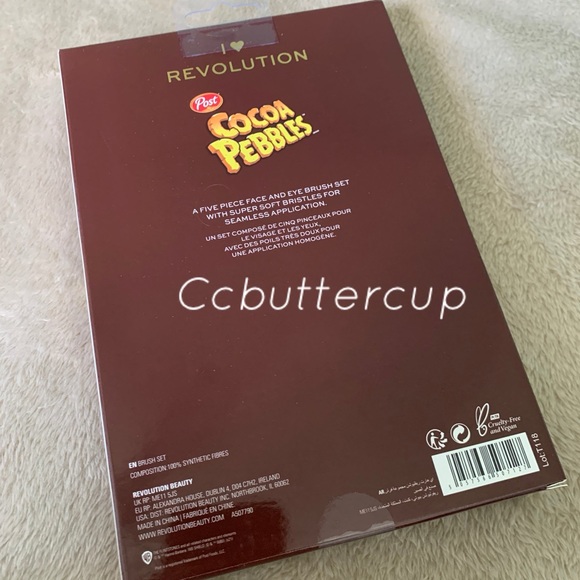 Makeup Revolution Cocoa Pebbles Brush Set I Heart Revolution BNIB - Picture 5 of 8